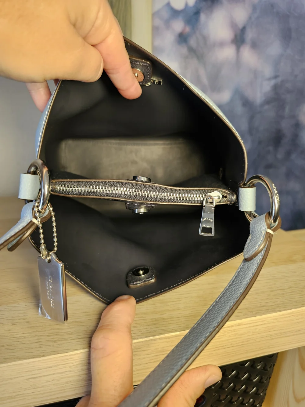 ✨ COACH Small Town Bucket Satchel/Shoulder Purse 💙 (Like New!) - Picture 14 of 16